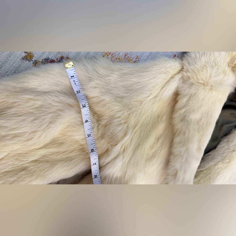 Hooded Rabbit Fur Coat - Picture 6 of 12